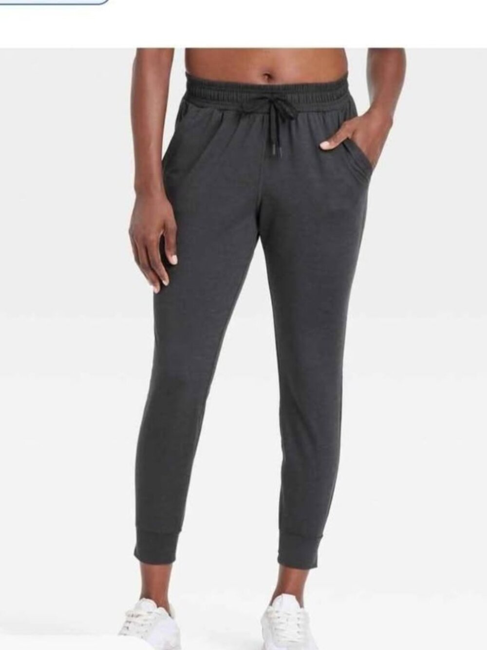 Women's Small- All on motion soft stretch mid rise Black jogger. NWT